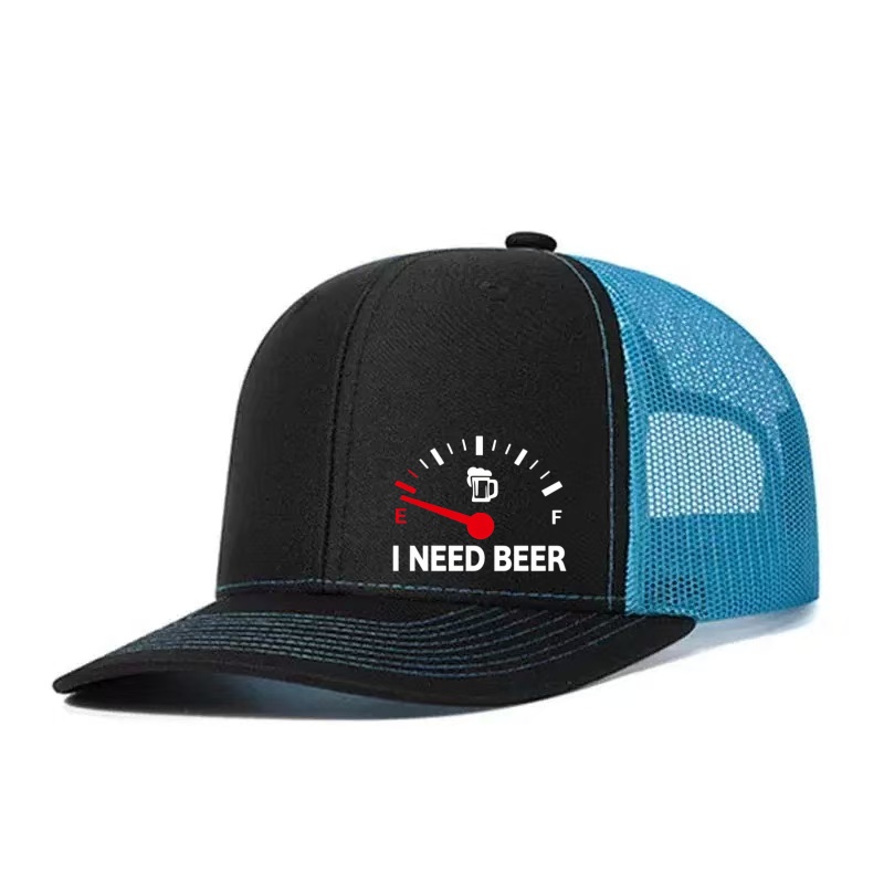 Golf Cap Dad - Бейсболка с принтом «Мне нужно пиво»,
