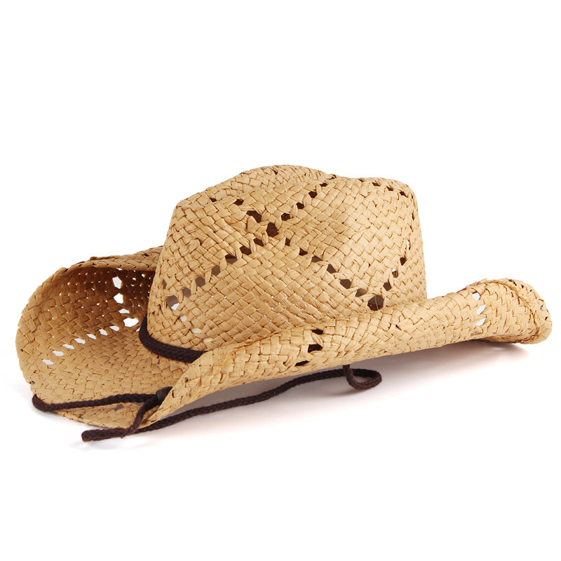 Cowboy Hat Straw - Солнцезащитная Кепка унисекс, дышащая пляжная шляпа
