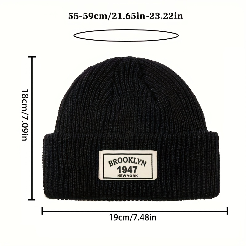 Унисекс шапка-бини с нашивкой  – обзор и цена Beanie Cuffed Knit