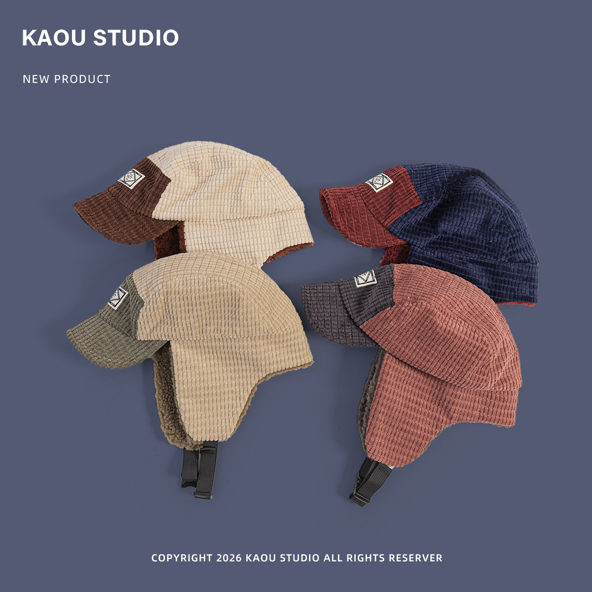 Корейская винтажная шапка-ушан – обзор и цена Corduroy Cap 5 Panel