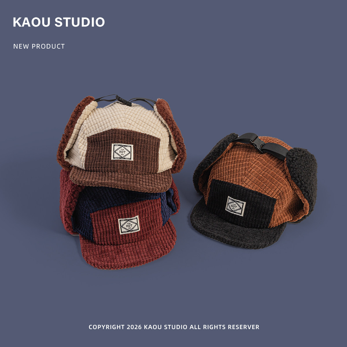 Корейская винтажная шапка-ушан – обзор и цена Corduroy Cap 5 Panel